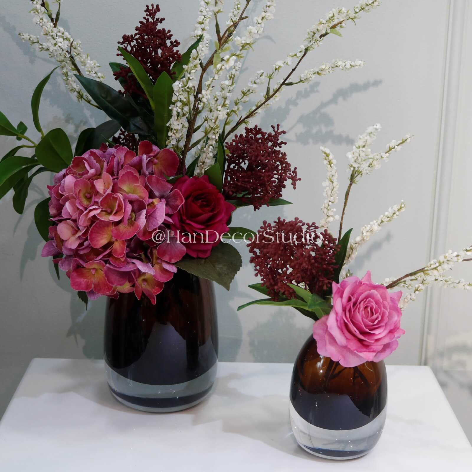 Bộ đôi 2 bình hoa để bàn (gồm 1lớn, 1nhỏ)
