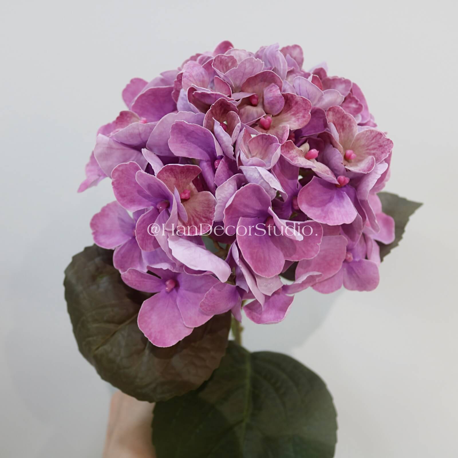 Cành hoa tú cầu Real Touch 