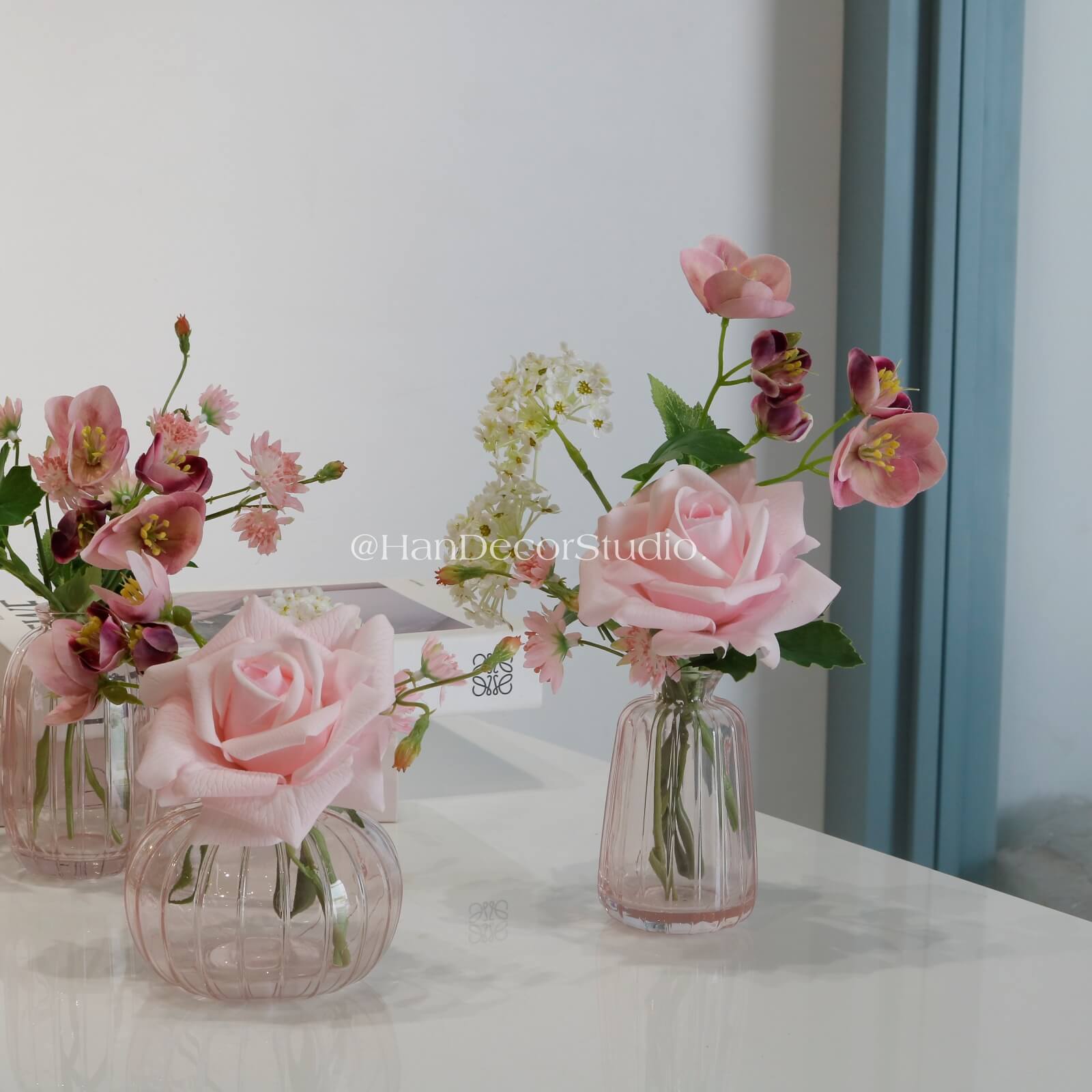 Bộ 3 bình hoa mini để bàn